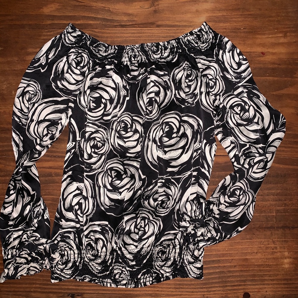 White House | Black Market Silk Blouse
